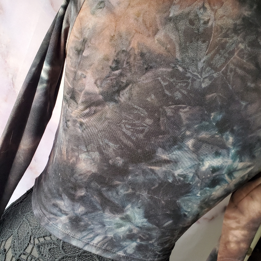 Garage Tie Dye Cropped Turtleneck - Picture 5 of 5